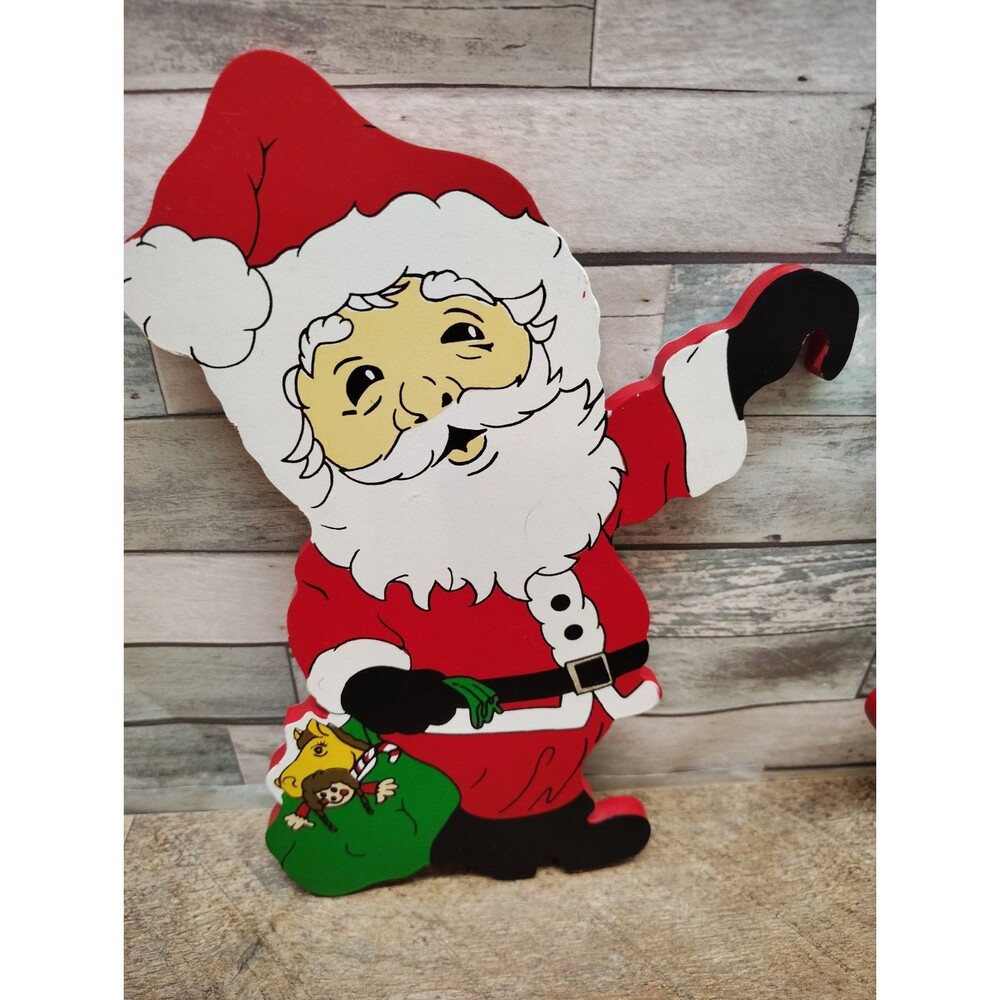 Vtg House of Lloyd Chistmas Around The World "Up The Ladder" Wooden 1991 Santa - Picture 7 of 13